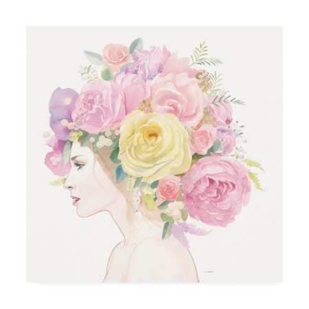 James Wiens 'Flowers In Her Hair' Canvas Art,18x18